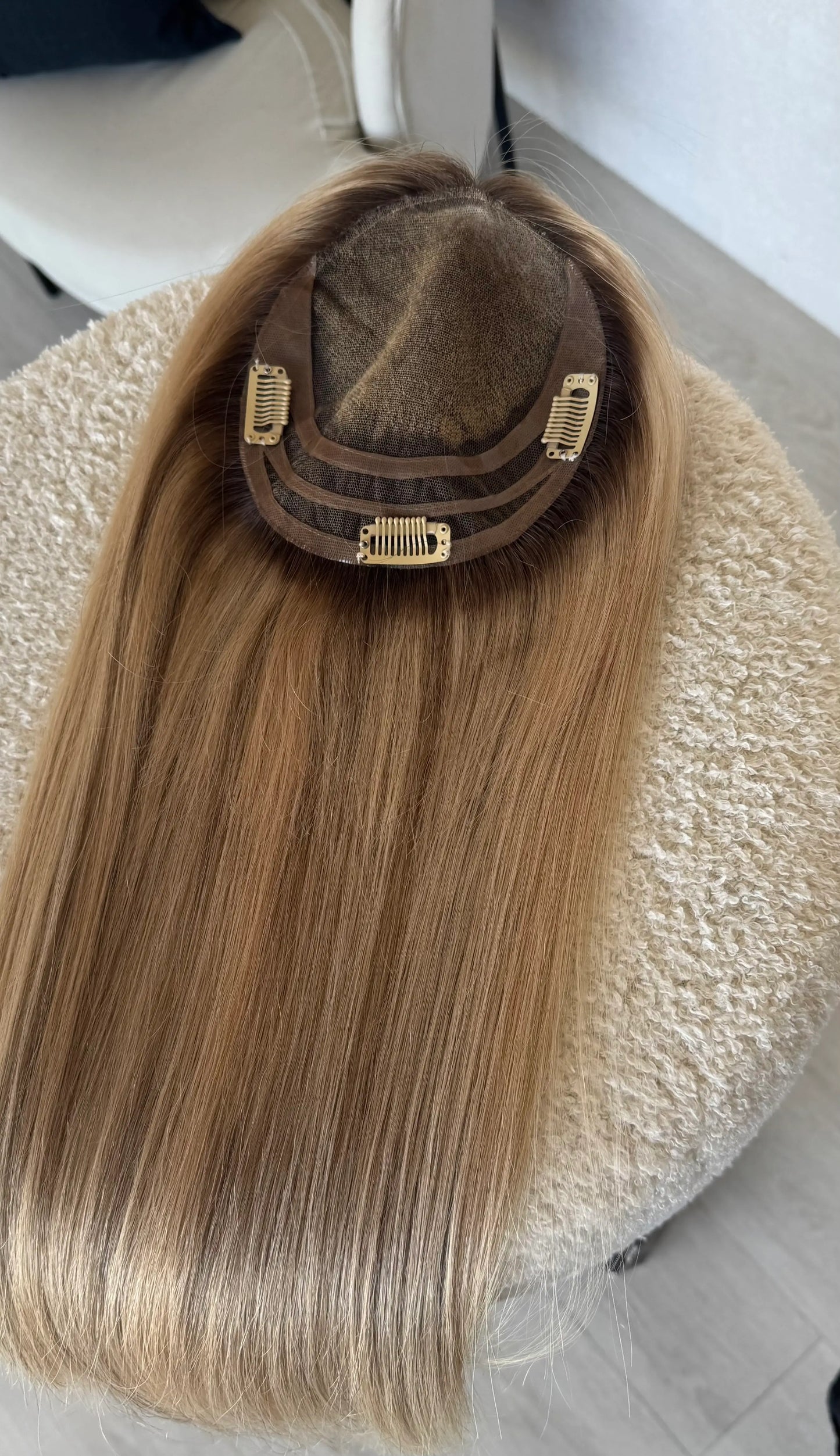 inside cap lacefront topper human hair