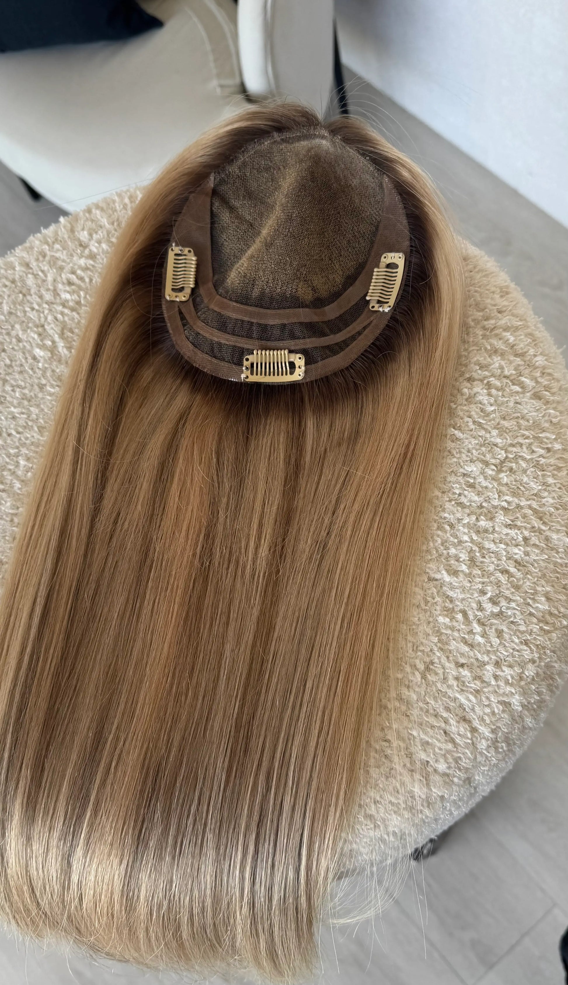 inside cap lacefront topper human hair