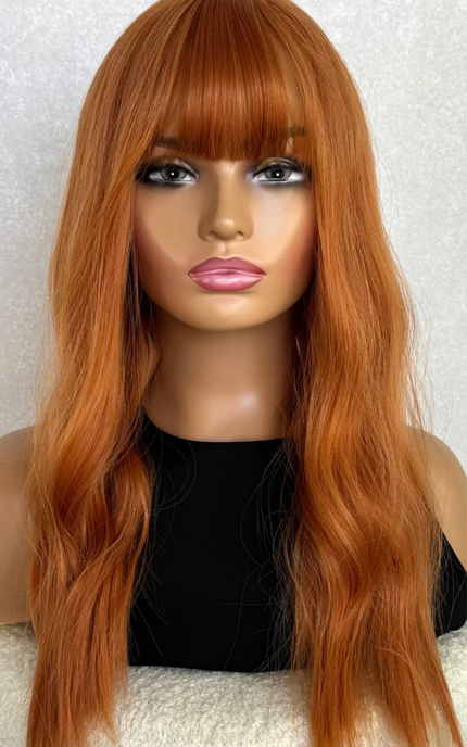 heat safe, glueless synthetic wigs australia, middle parting with waves.