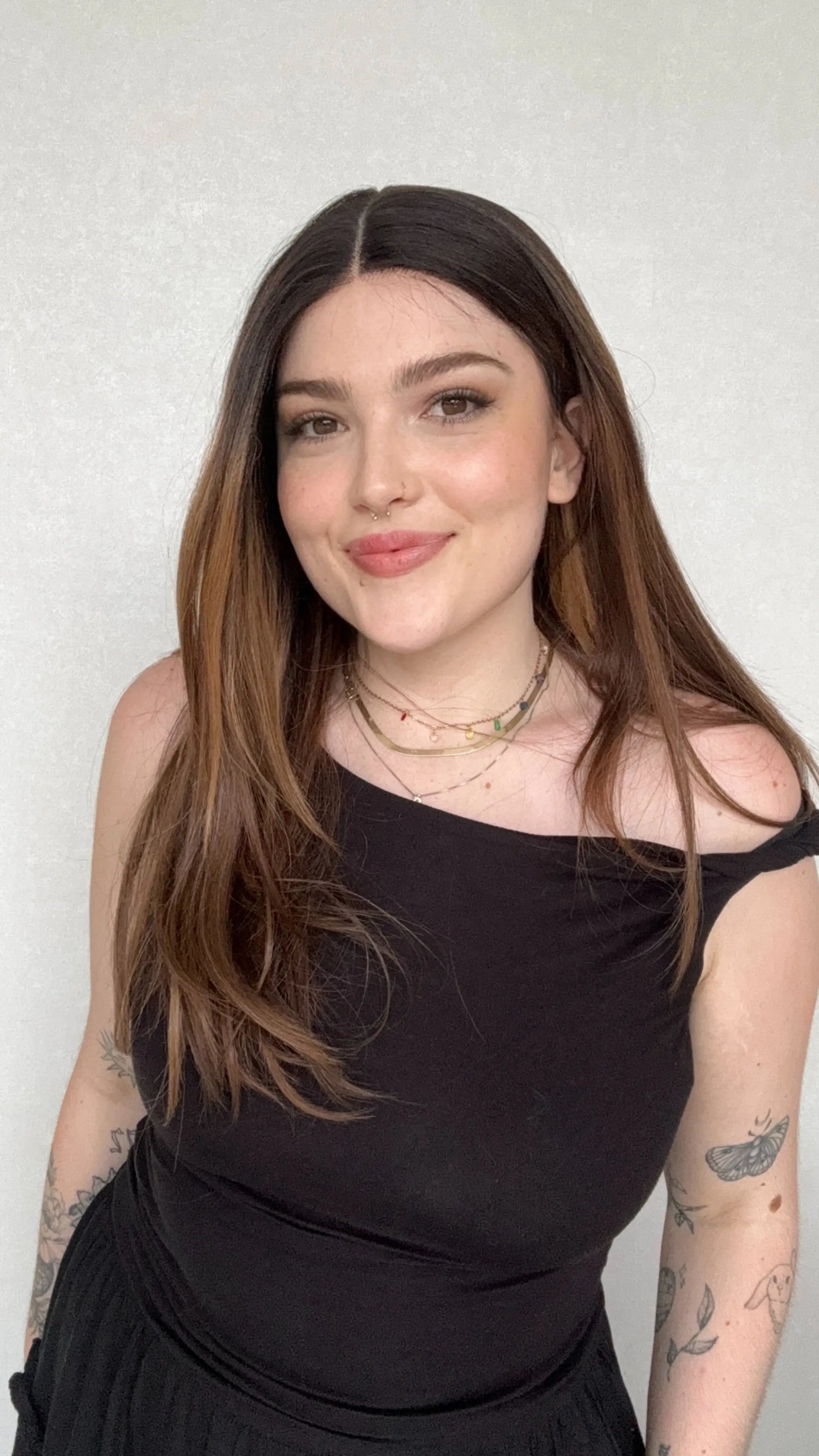 synthetic heat safe wig australia, middle part layered hair ombre.