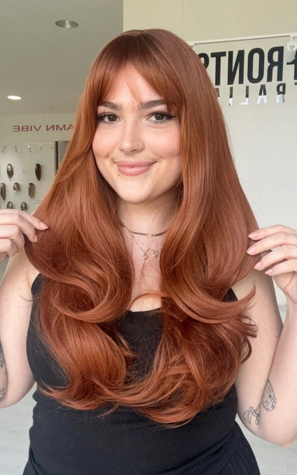 heat safe copper synthetic with heat safe hair, for hairloss australia.