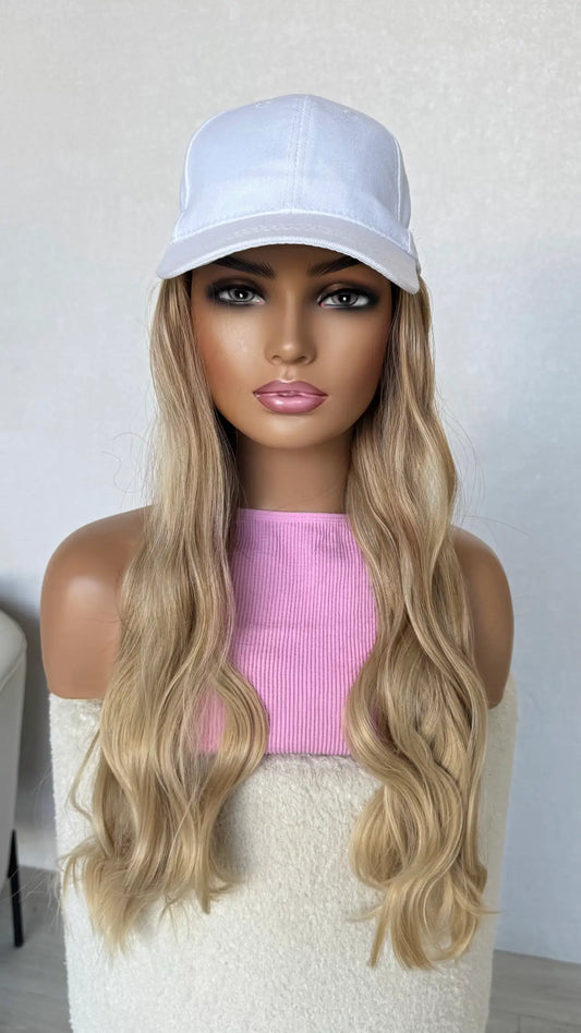 synthetic hair heat safe wig, with hat, ponytail wig hat wig synthetic australia.