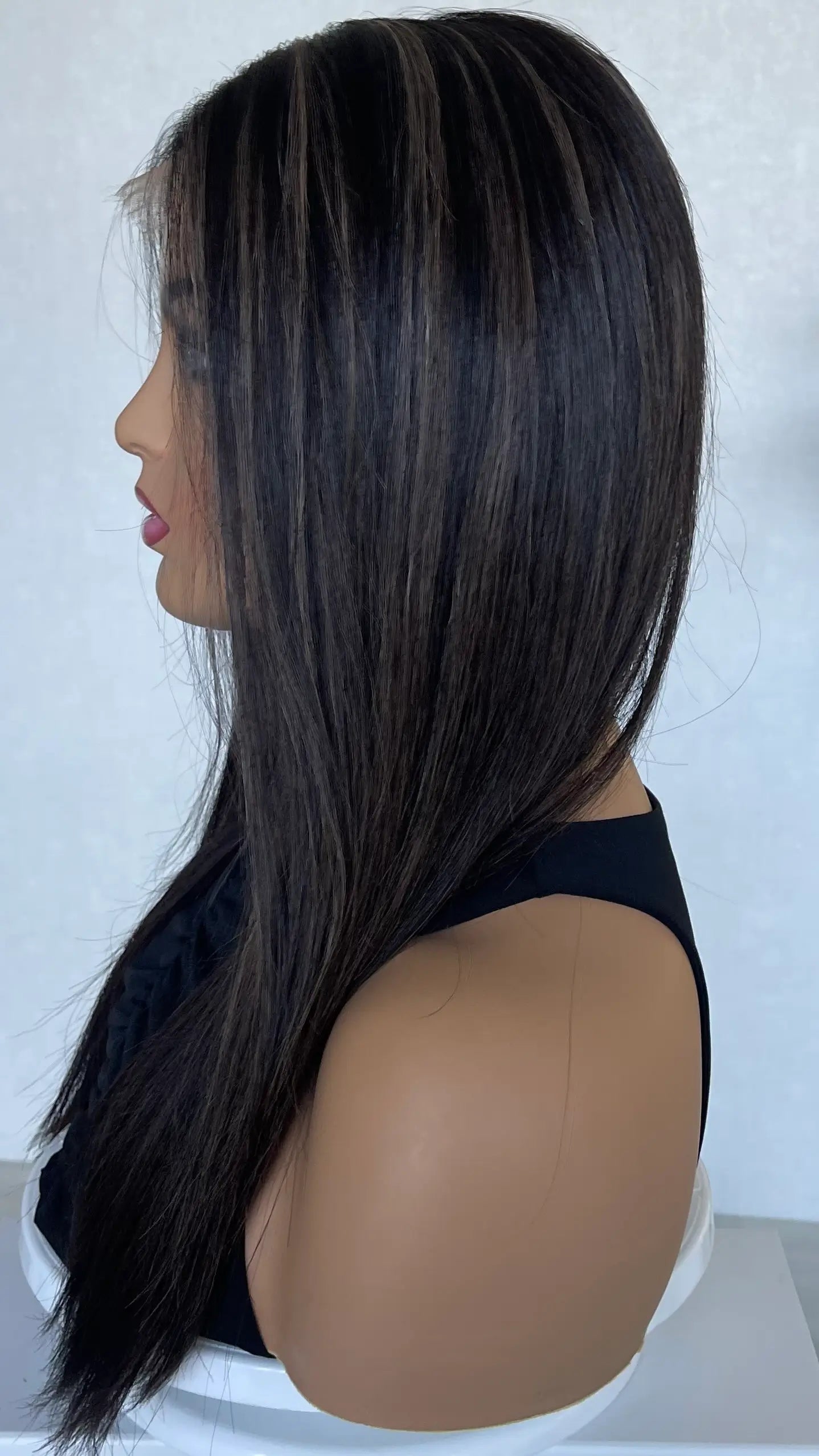 human hair lace front glueless wig for women with hairloss, alopecia and chemotherapy, hand coloured in australia.