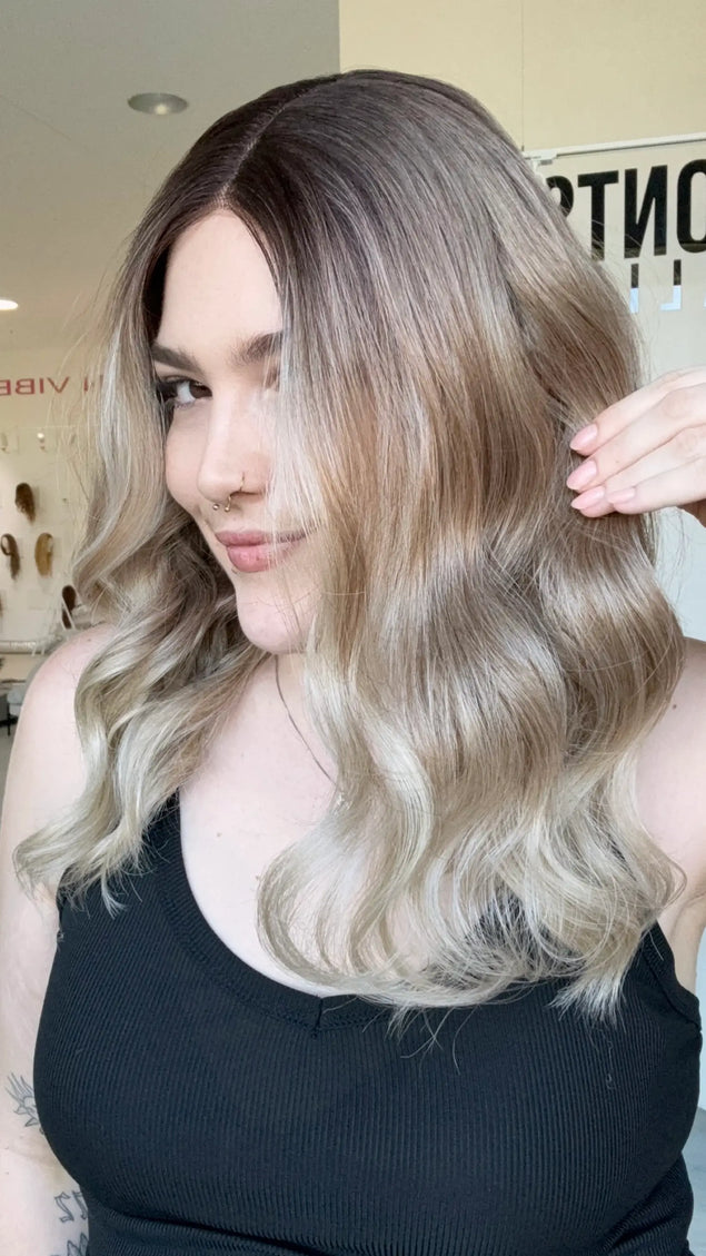 glueless heat safe wig for women with hairloss, lace front wig australia.