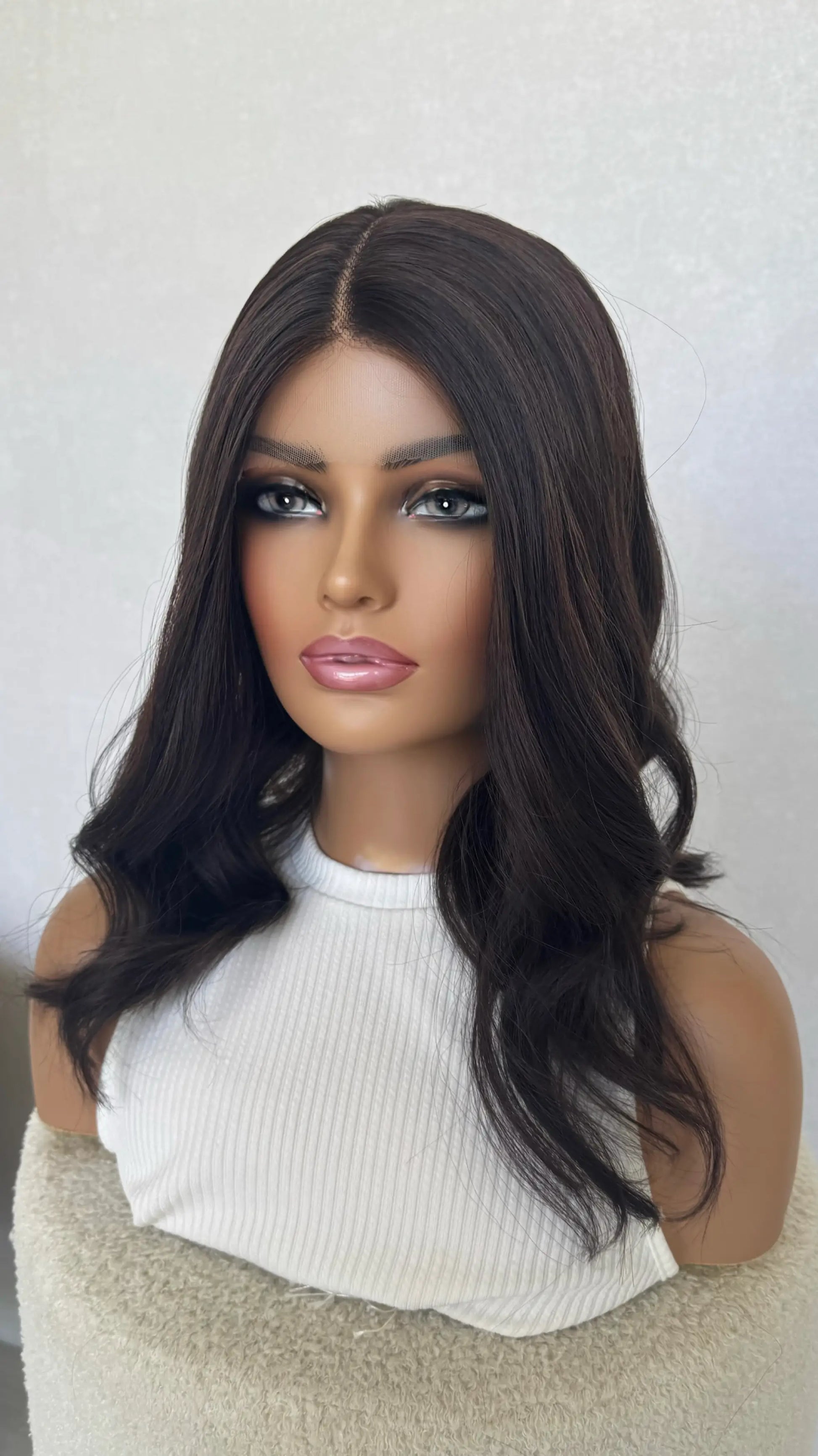 dark brunette t-part lacefront pandora.