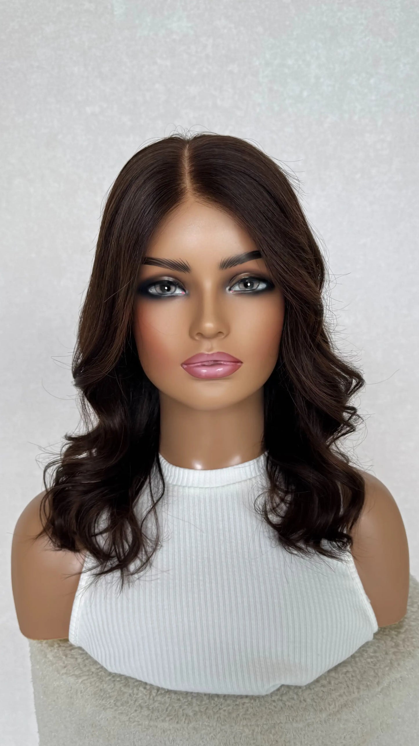 medical wig, dark chestnut espresso, lace front wig australia.