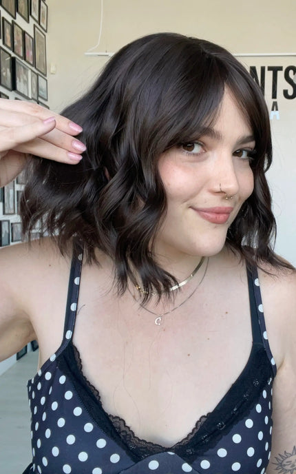 wayv bob wig, short length with glueless cap, perfect for beginners.
