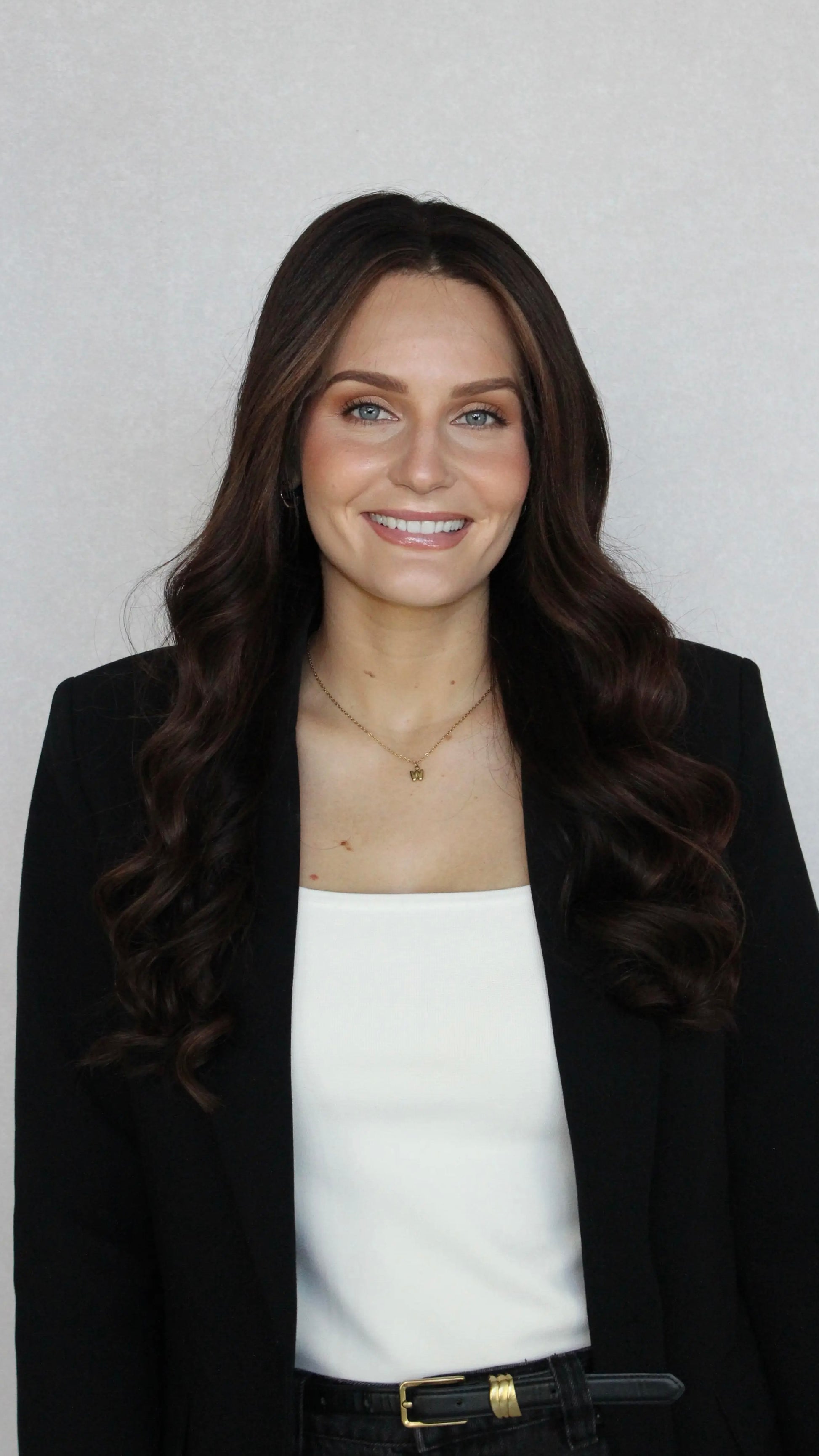 26 inches hair, human hair lacefront wig with middle part, long length hair, dark brown. 