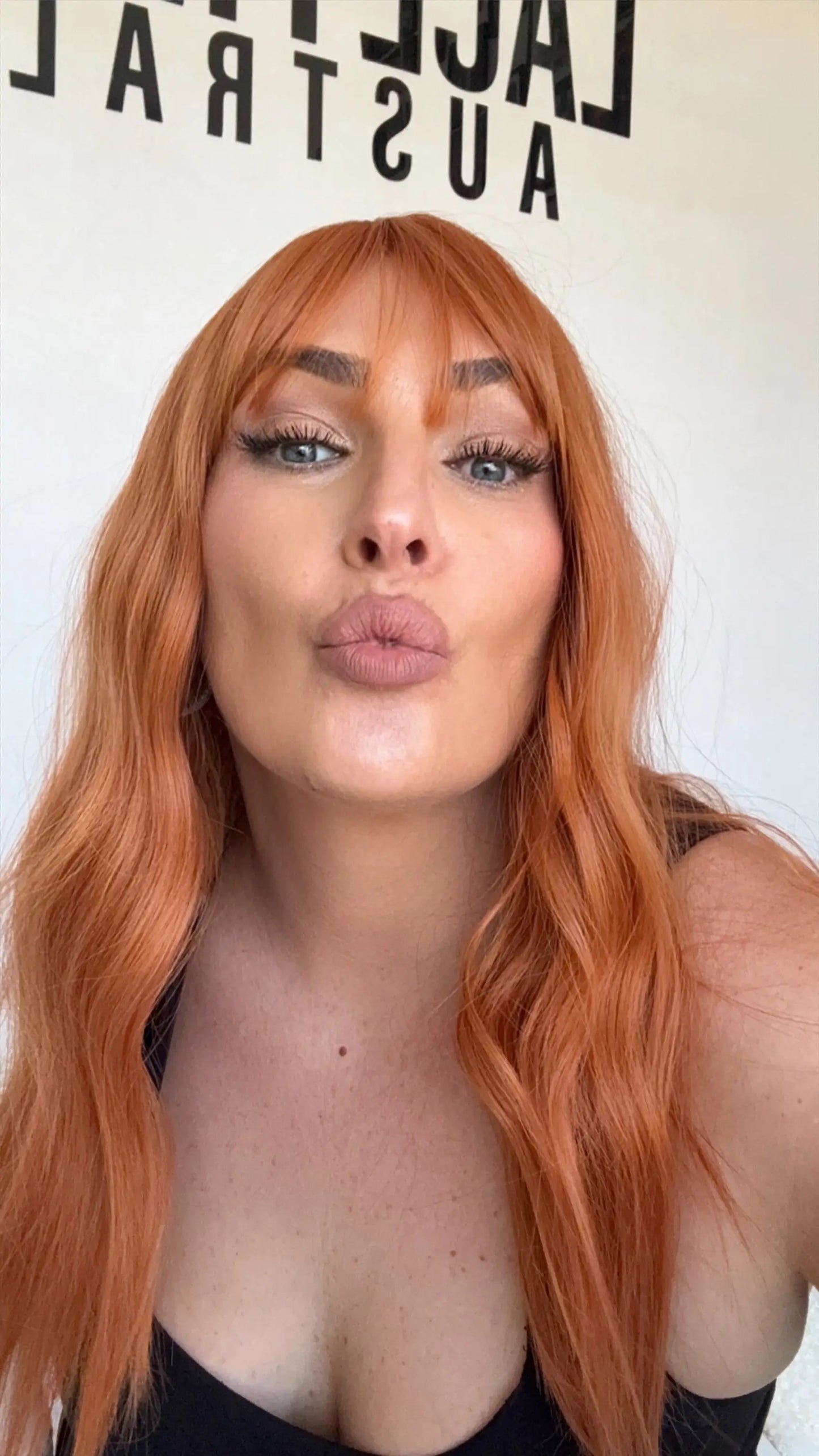 bright copper ginger fringe wig, heat safe and glueless snythetic wigs australia.