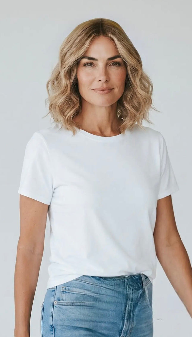 glueless lace wig blonde ombre colour with wavy hair styling  #1 wigs australia.