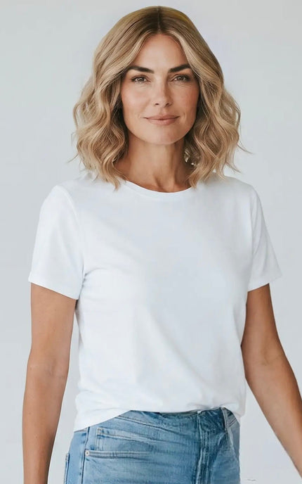 glueless lace wig blonde ombre colour with wavy hair styling  #1 wigs australia.