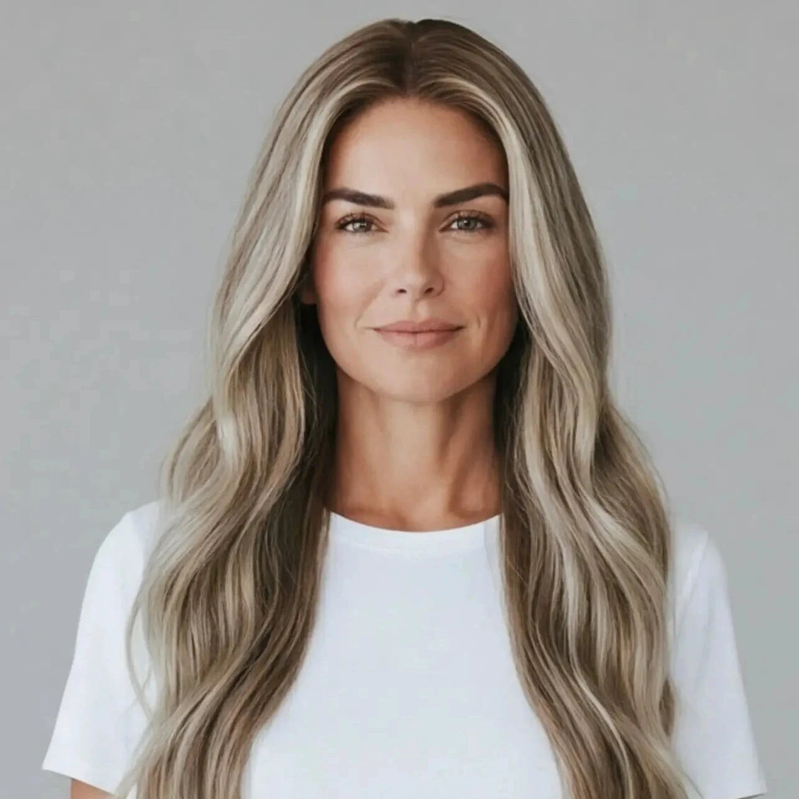 realistic long icy blonde human hair wig for hairloss australia.