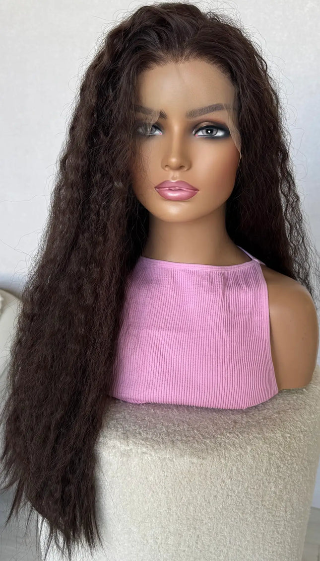 lacefront wig australia neutral brown with waves 