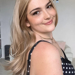 easy to wear, long blonde, lace front wig for hairloss, alopecia and chemotherapy.
