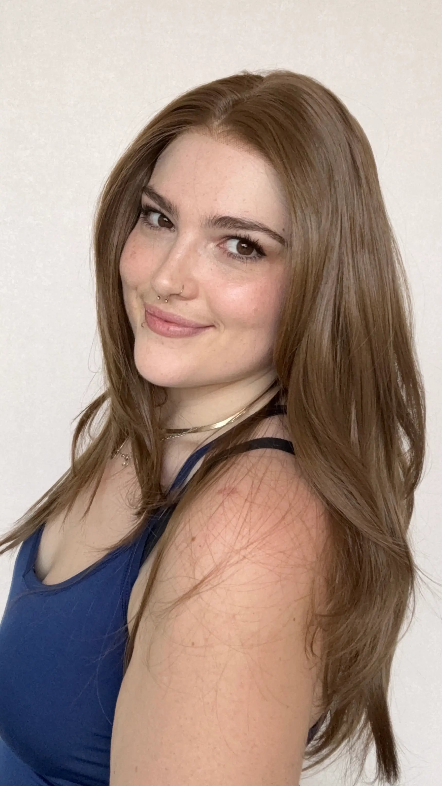 heat safe, glueless synthetic wig, lace front synthetic, warm brown , gold coast wigs australia.