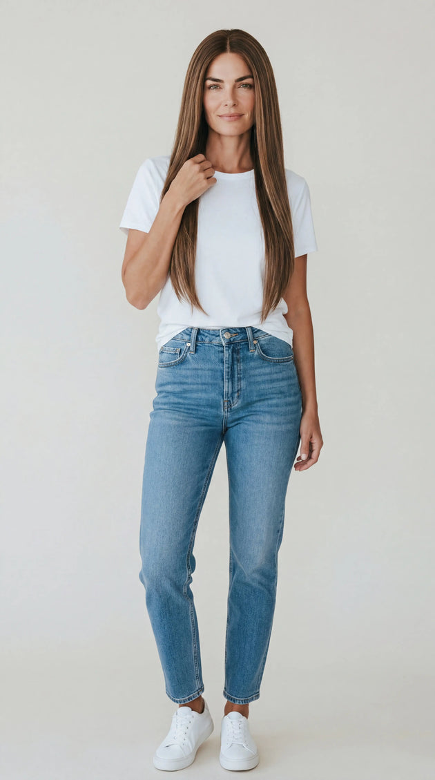 long lace front glueless brunette straight hair wig, #1 wigs australia.