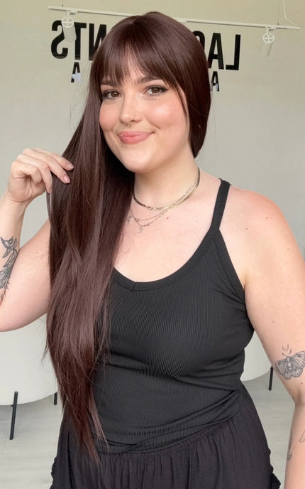 natural looking long length synthetic wigs for hairloss, alopecia, daily wear.