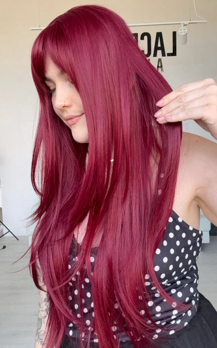 natural looking long hair synthetic wig with beginner friendly cap, australia.
