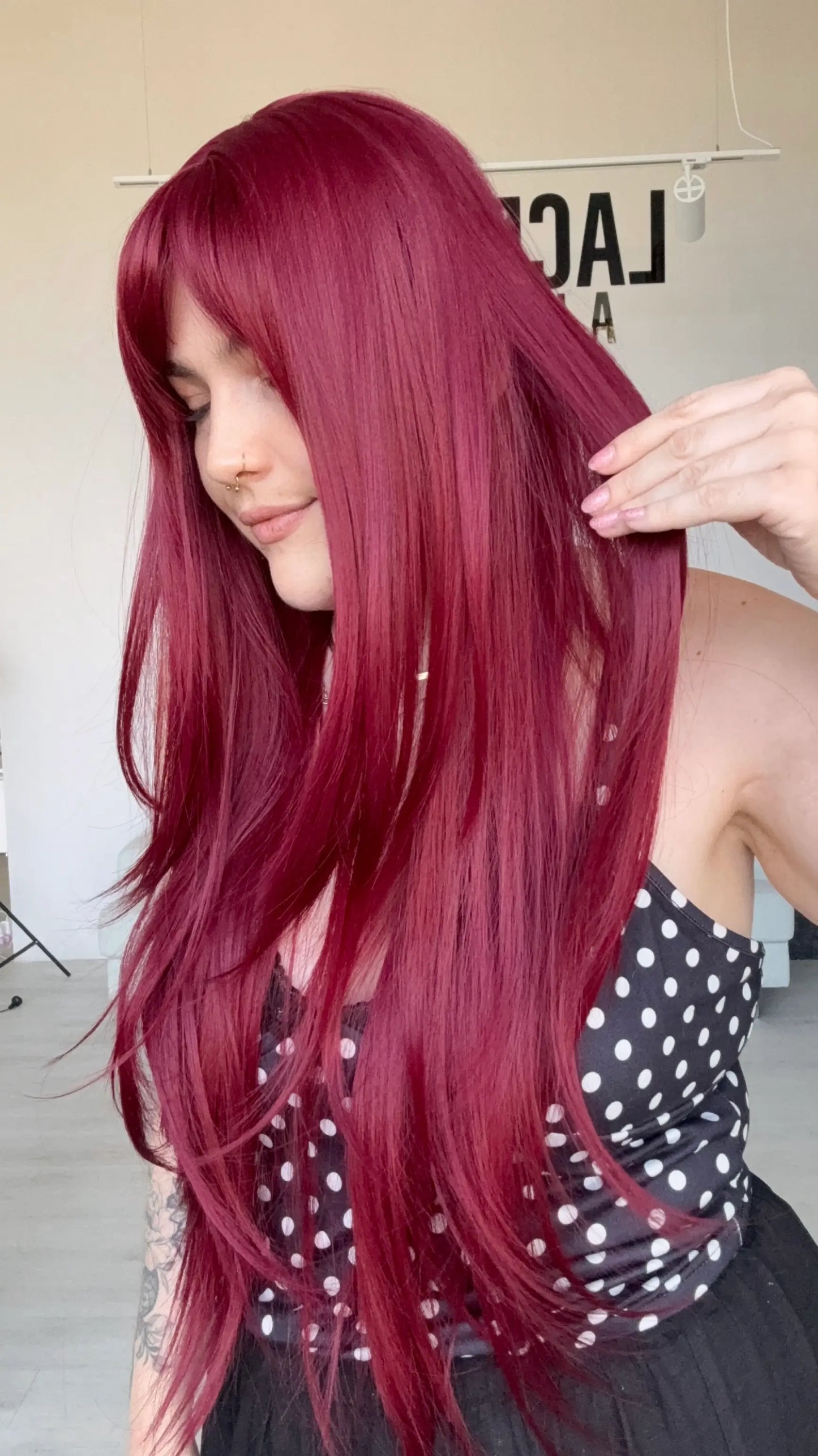natural looking long hair synthetic wig with beginner friendly cap, australia.