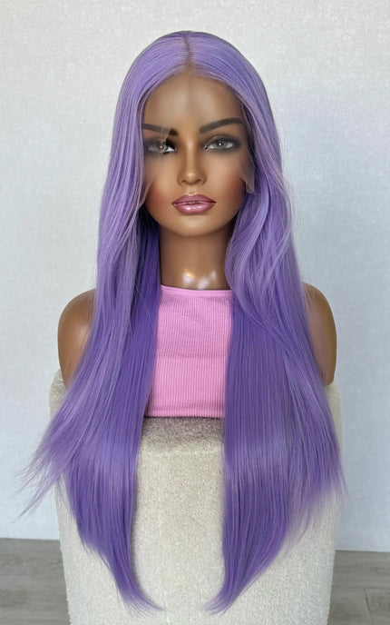 long purple lacefront wig glueless, rumi wig australia