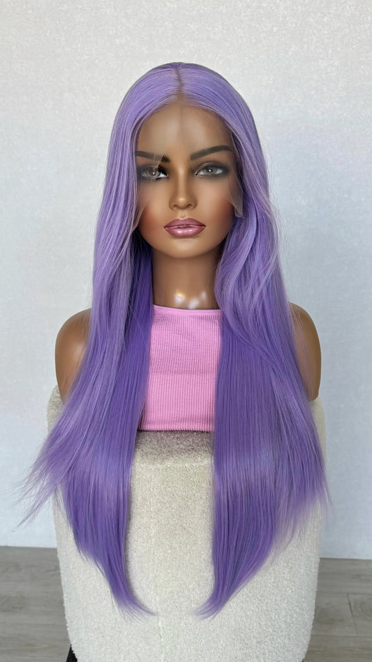 long purple lacefront wig glueless, rumi wig australia