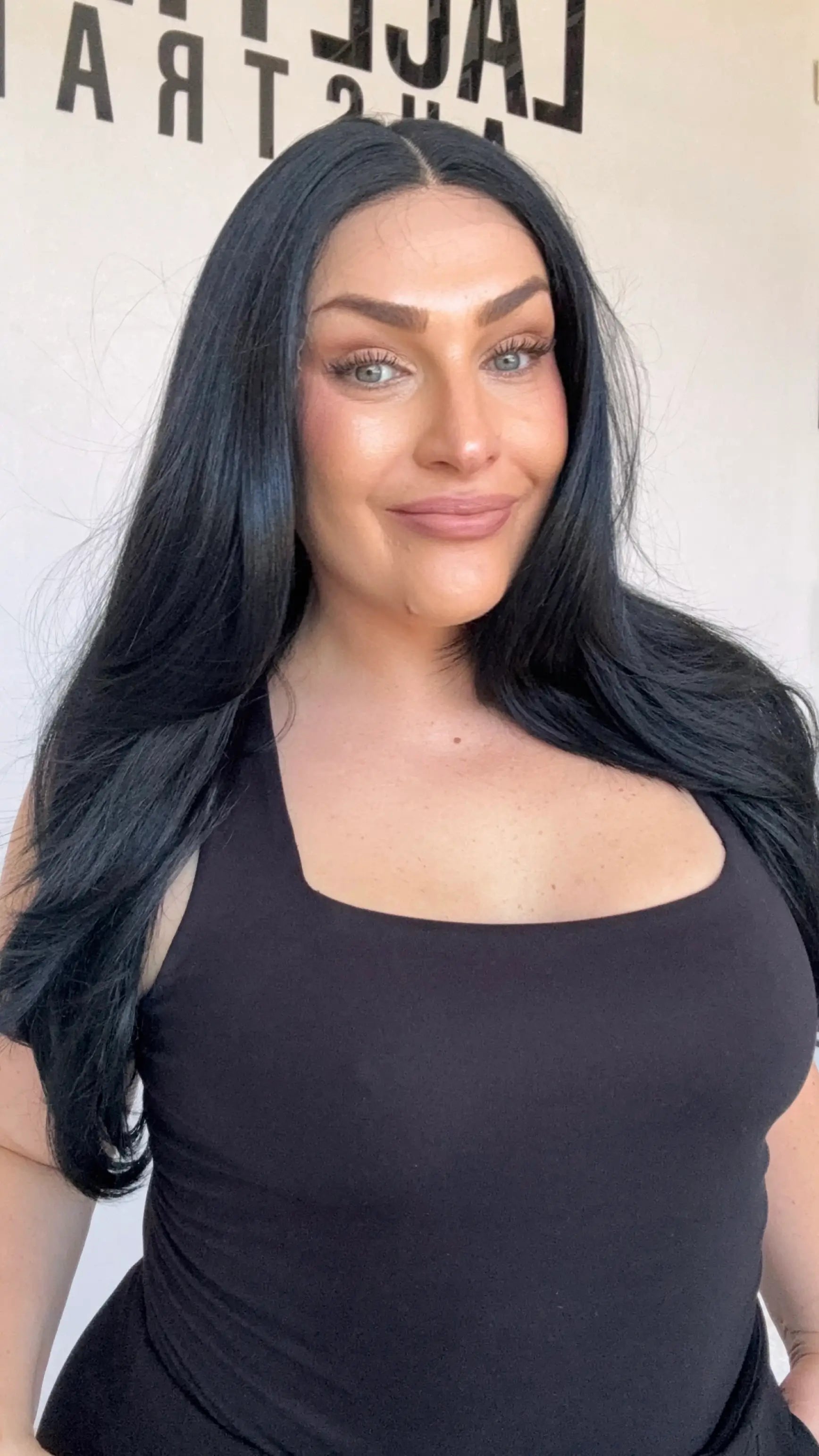 Middle part, long layered synthetic ,heat safe and glueless synthetic wig australia.