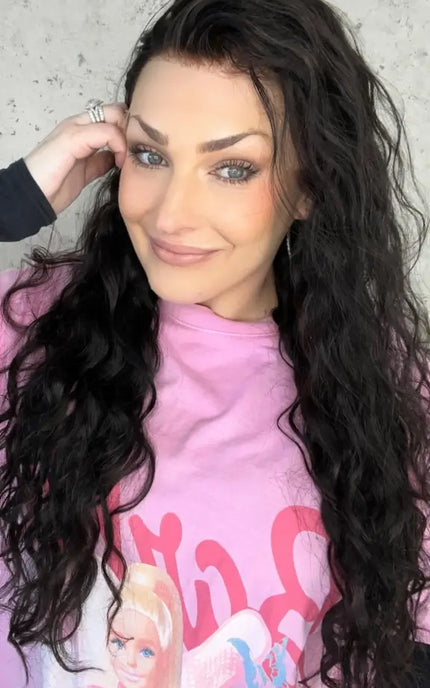 natural looking wavy natural textured human hair lace front wig for women with hairloss, alopecia, chemotherapy in australia.
