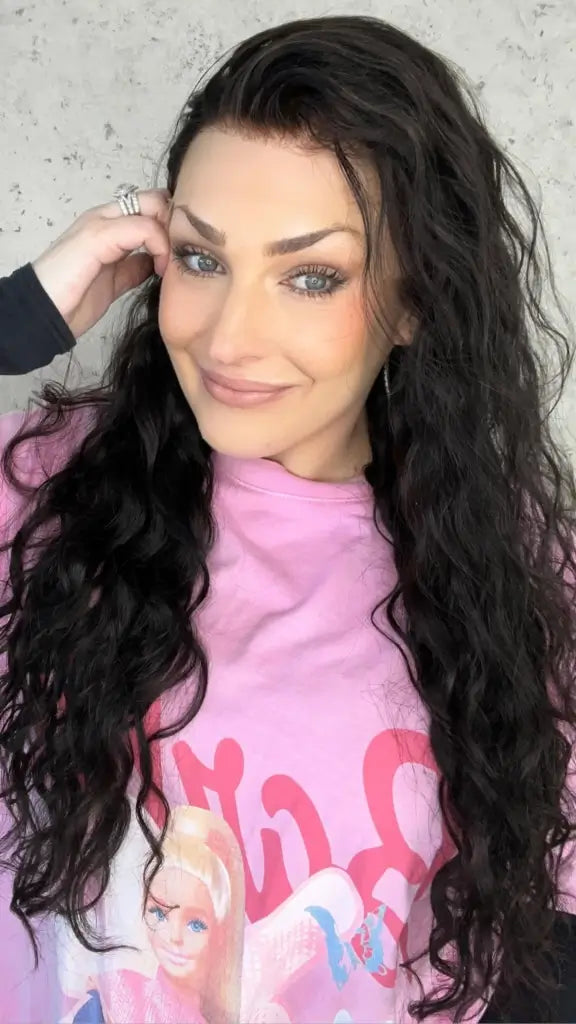 natural looking wavy natural textured human hair lace front wig for women with hairloss, alopecia, chemotherapy in australia.