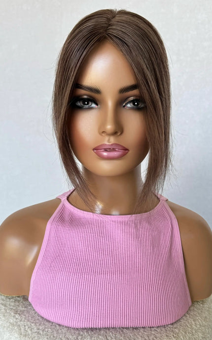 mini topper 10 inch neutral brunette topper