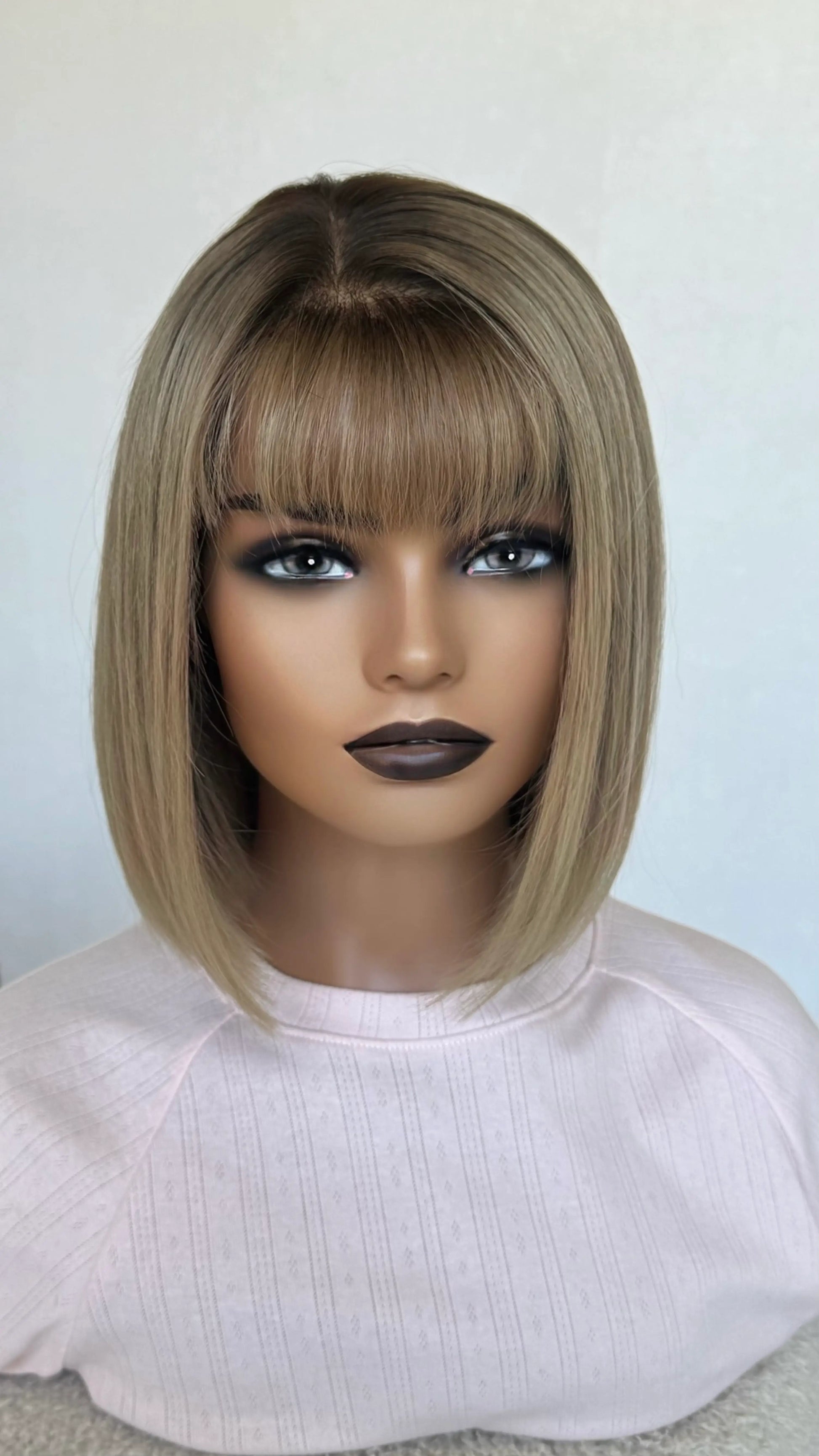 ready to ship dark blonde ombre, with fringe ready to ship human hair wigs australia.
