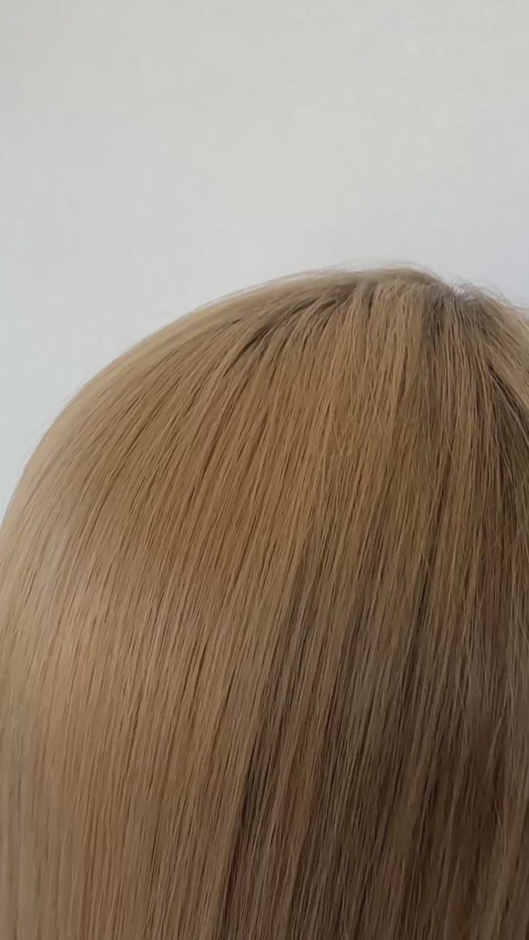 blonde warm topper  video. human hair lace front wig