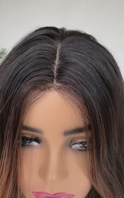 t-part lacefront synthetic wig, heat safe hair. australia. 