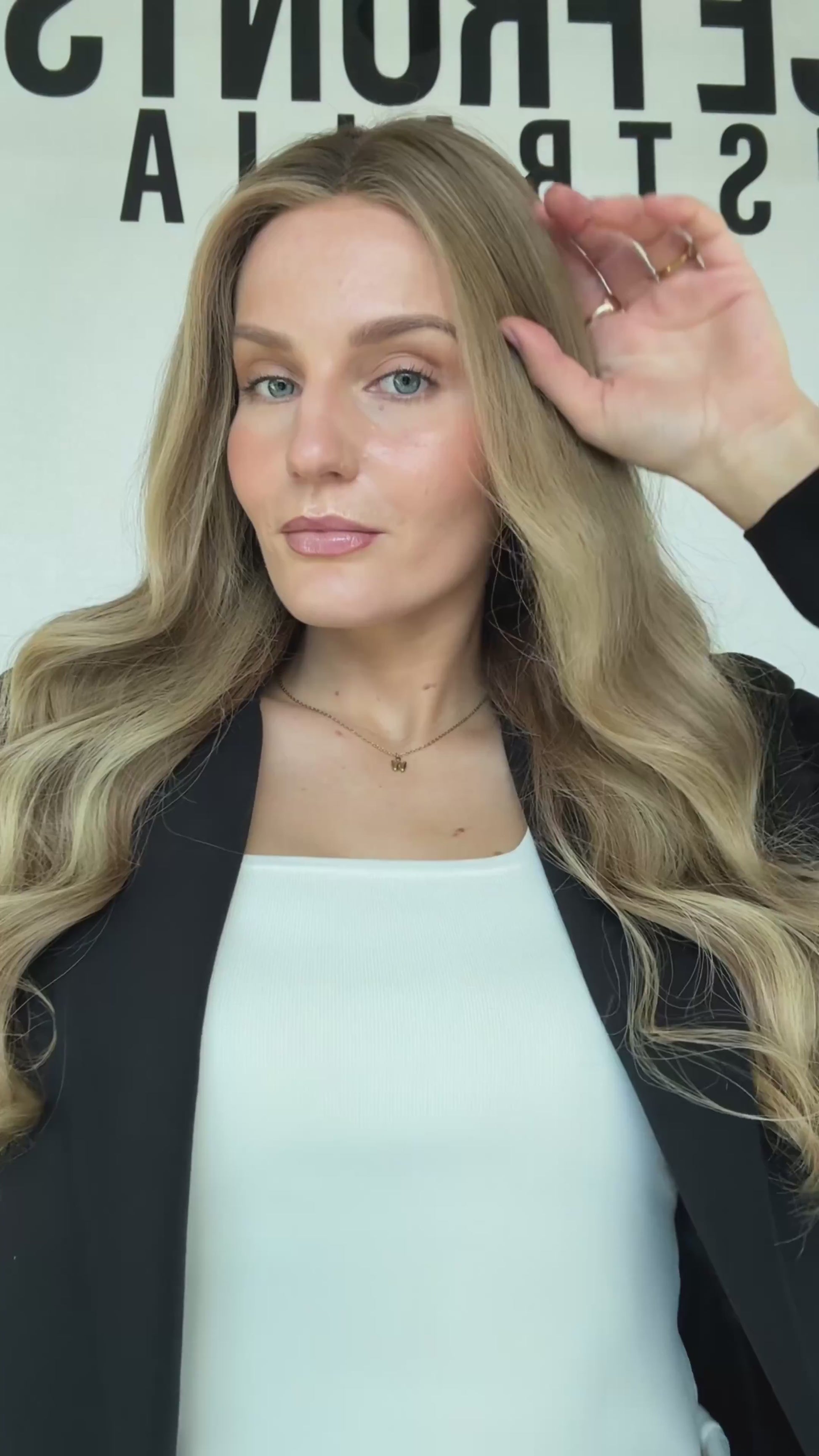 26 inch summer video ,long wavy hair, brazilian remy hair lacefront wig