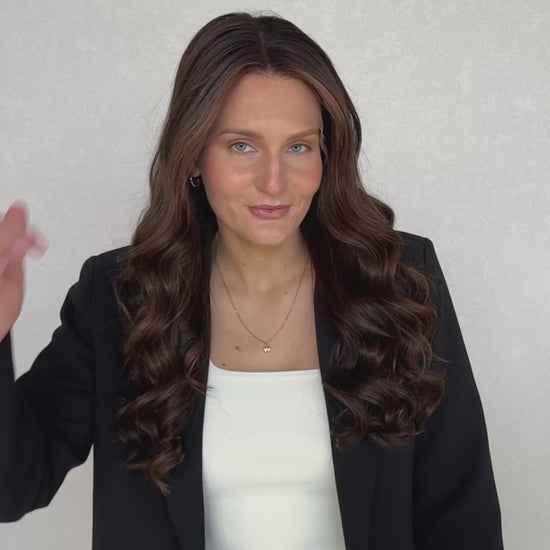 kai 26 inch length, curly hair, dark brown lacefront, brazilian remy hair, medical wig. 