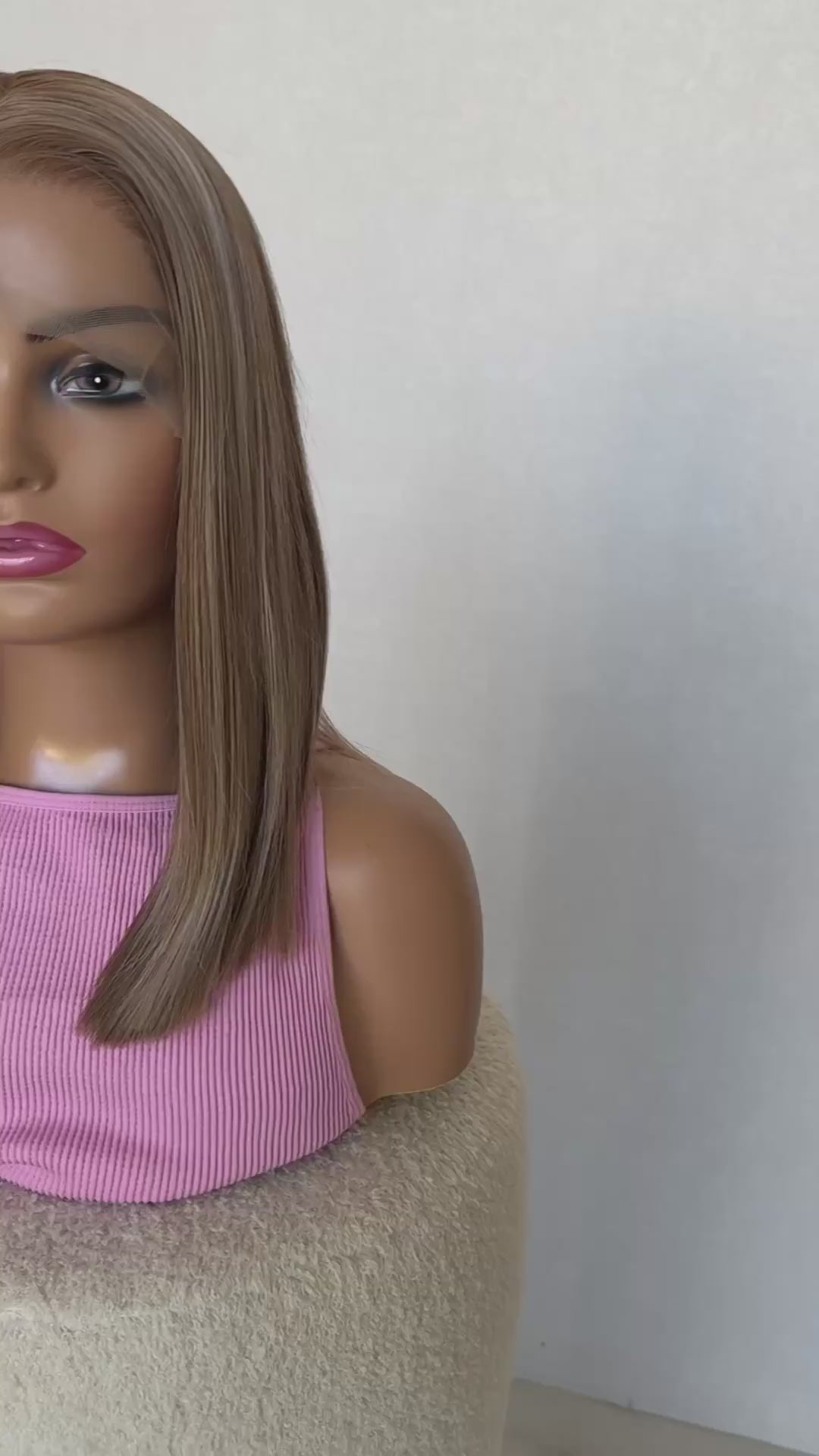 marley 14 inch lacefront long bob wig, glueless heat safe synthetic wig australia.