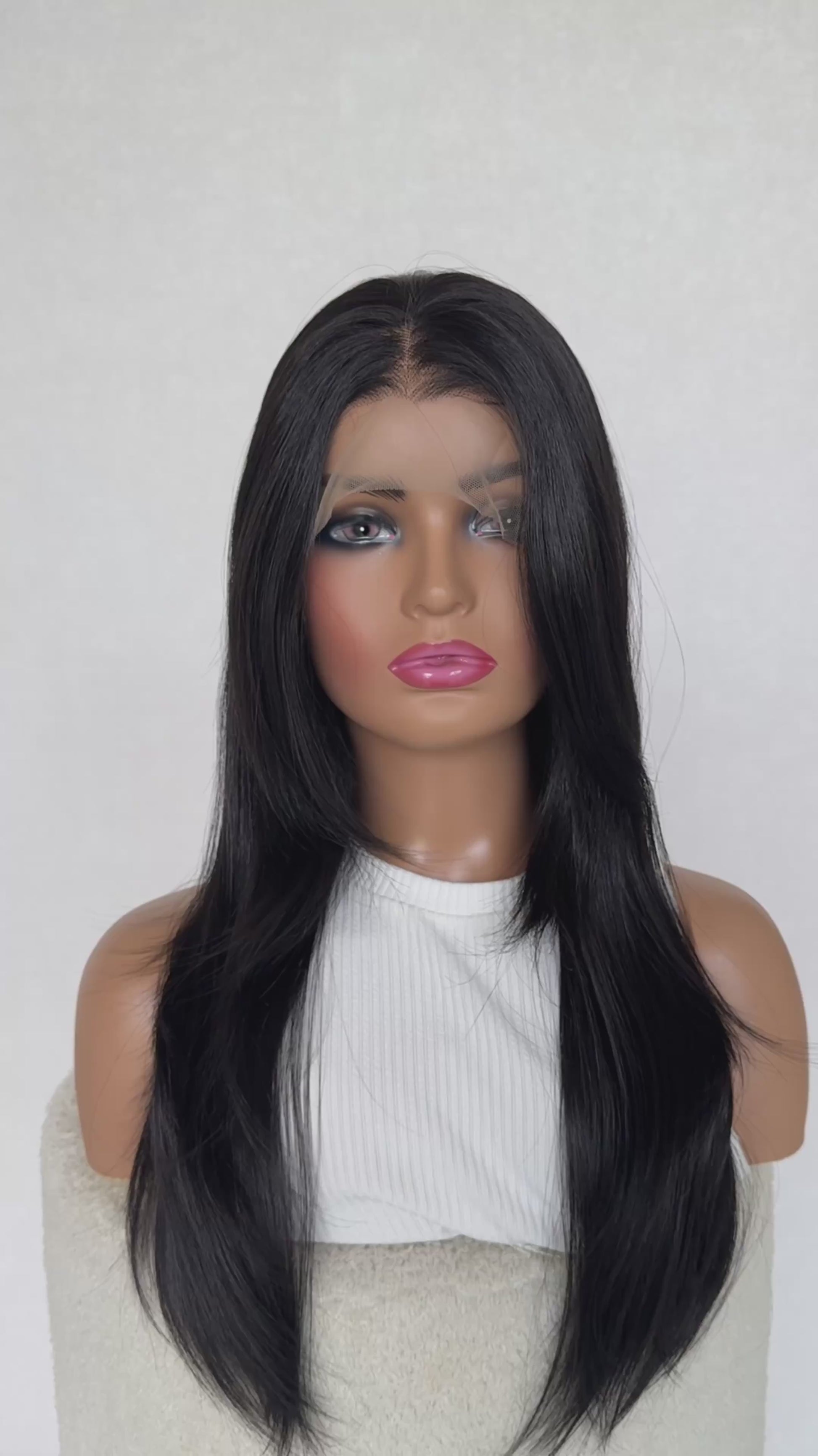 nyx light weightb synthetic, glueless heat safe wig australia, middle part.