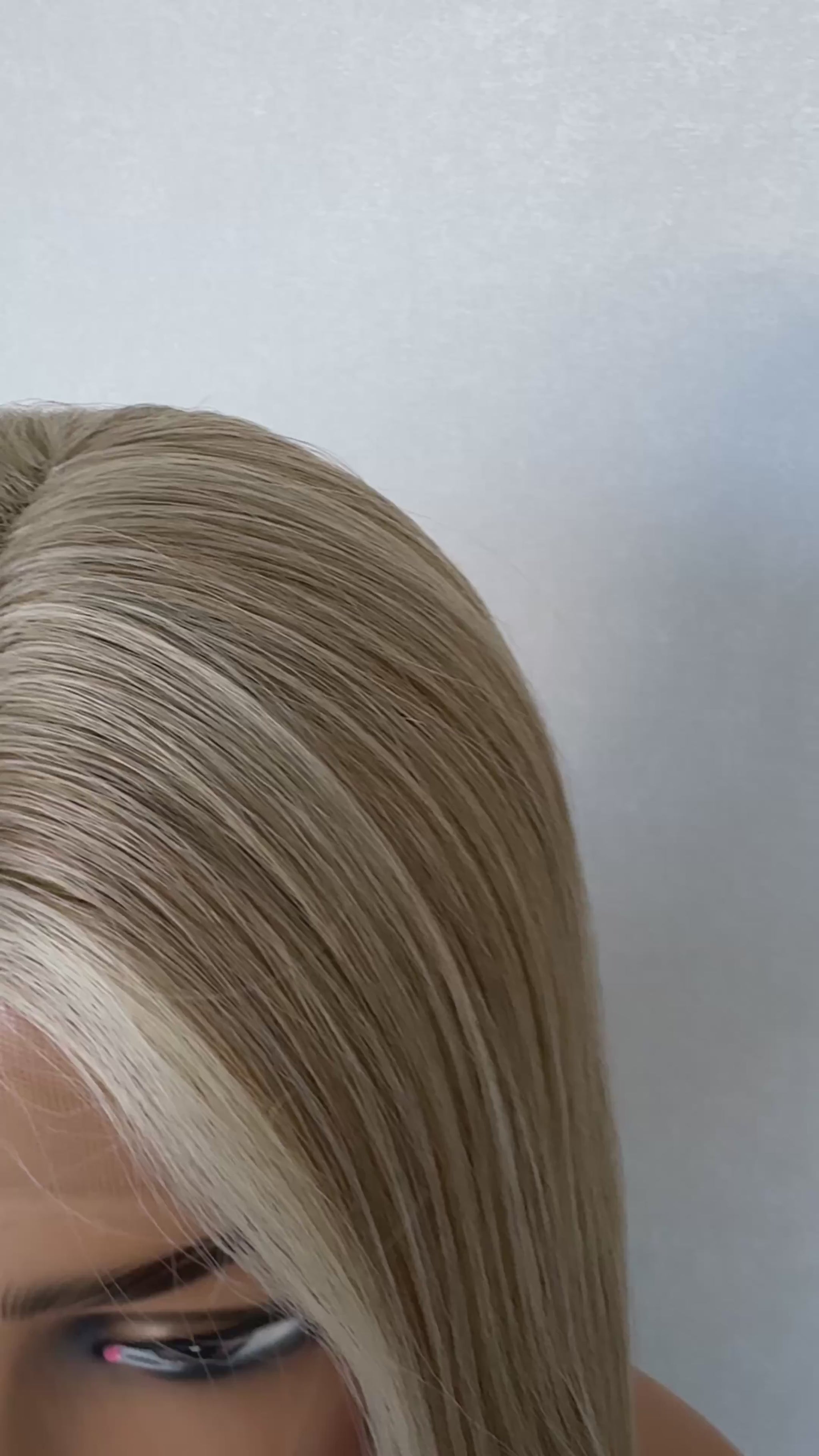 angel t-part lacefront synthetic bright blonde.