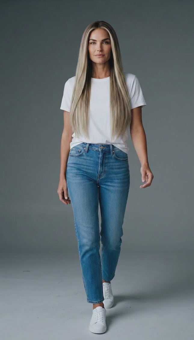 28 inch long blonde lace front wig, glueless cap #1 wigs australia.