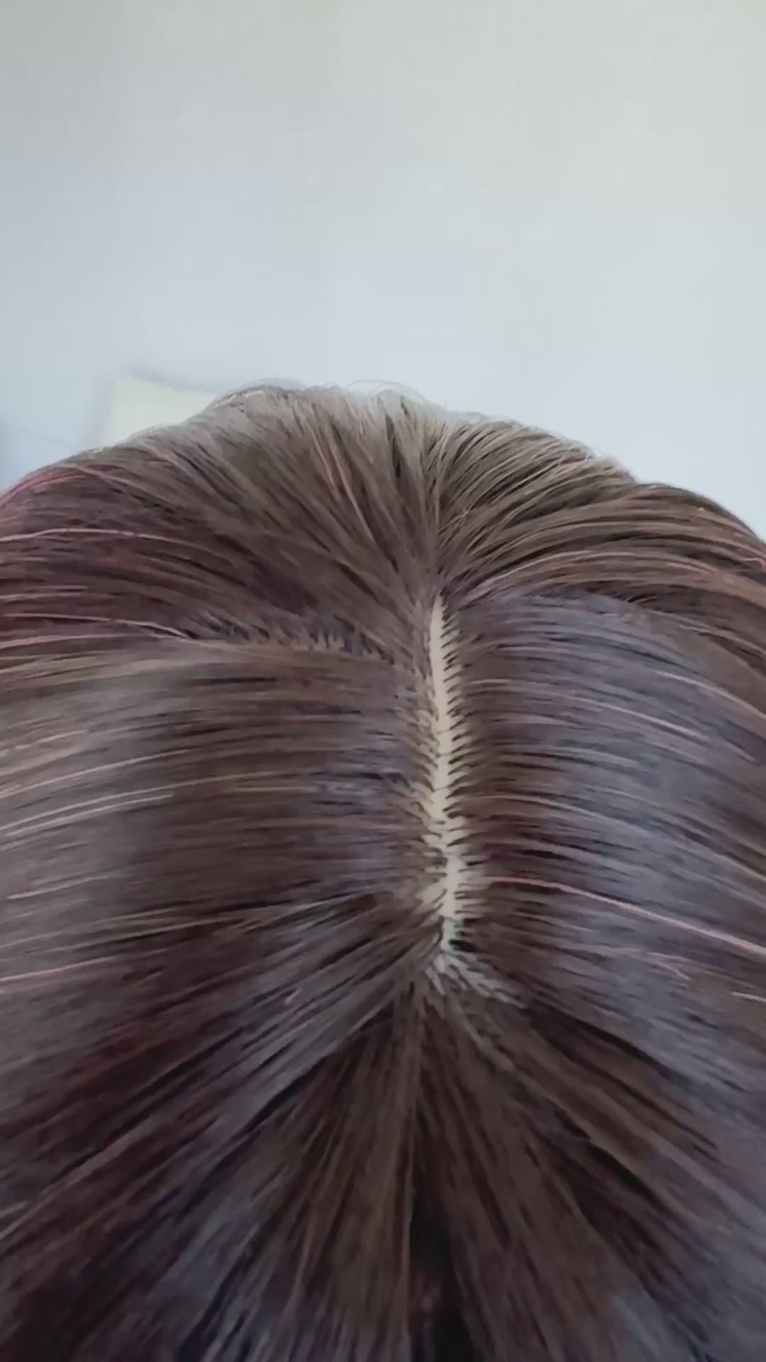 chelsea heat safe fringe pink wig, middle part, no glue needed.