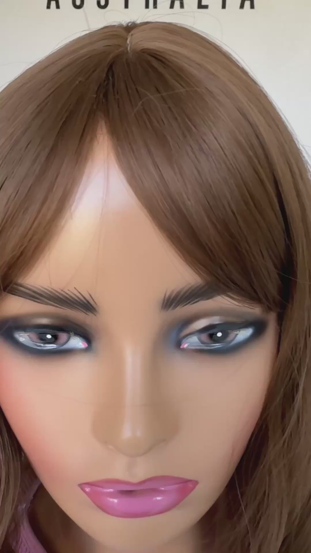 elena synthetic with fringe and middle part