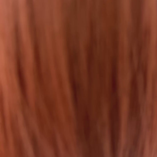 blossom video, deep copper synthetic with darker root and fringe, heat safe fibers.