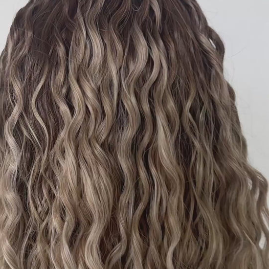 ocean curly lacefront synthetic heat safe wigs australia.