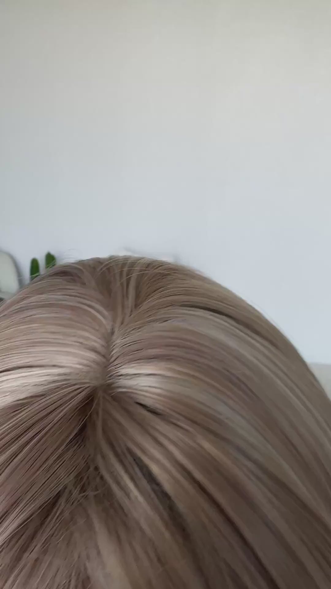 soft lilac middle part with curtain bang, heat safe synthetic wig australia.