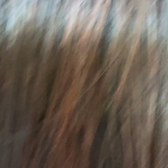 colour: mayze 18 inch darkest brunette with burgundy highlights. thick fringe wig, lacefront, brazilian remy hair.
