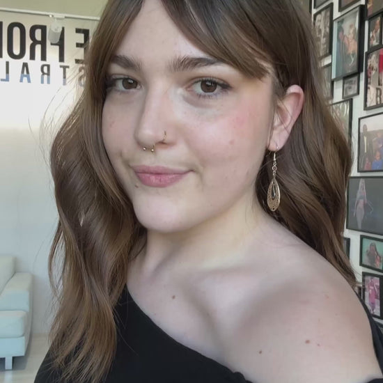 dark wavy brunette ombre, heat safe synthetic topper with fringe.