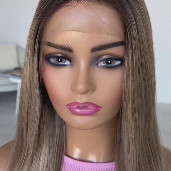 iconic t-part lacefront synthetic wig, no glue, heat safe wig