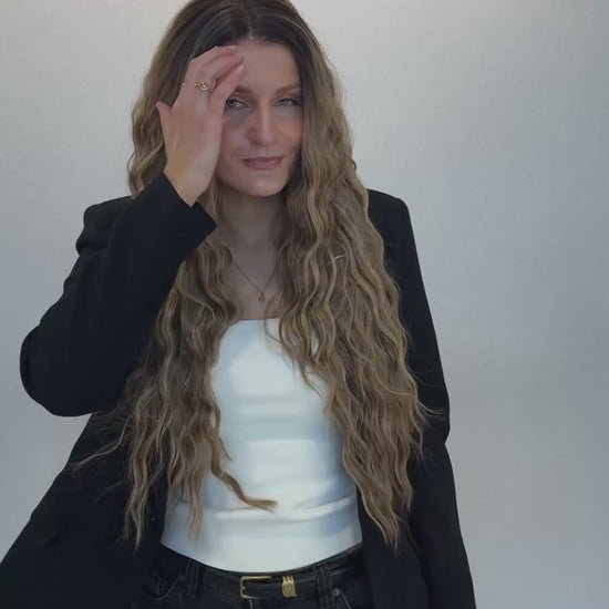 echo lacefront synthetic, heat safe wig. 