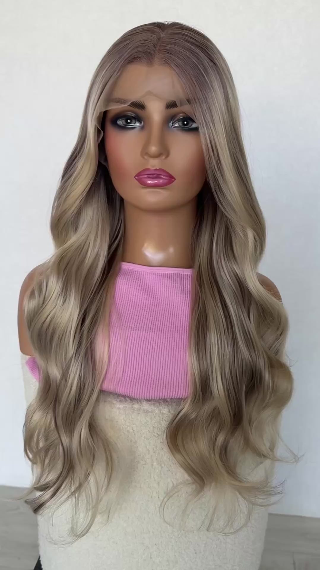 wavy silver lining changable part, dimensional ash blonde hair australia.