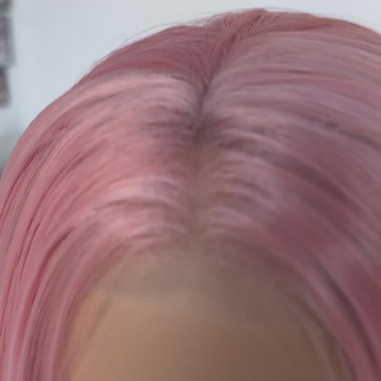 long pink lacefront wig glueless australia.
