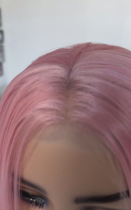 long pink lacefront wig glueless australia.